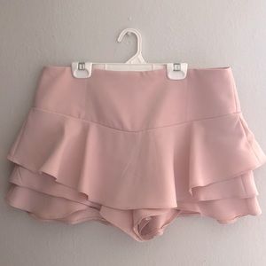 Baby Pink Skort - Size L - Brand:Zara